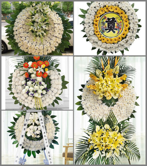 山西长治武乡县涌泉乡窑上坡村花圈速递